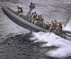 Военный надувная лодка